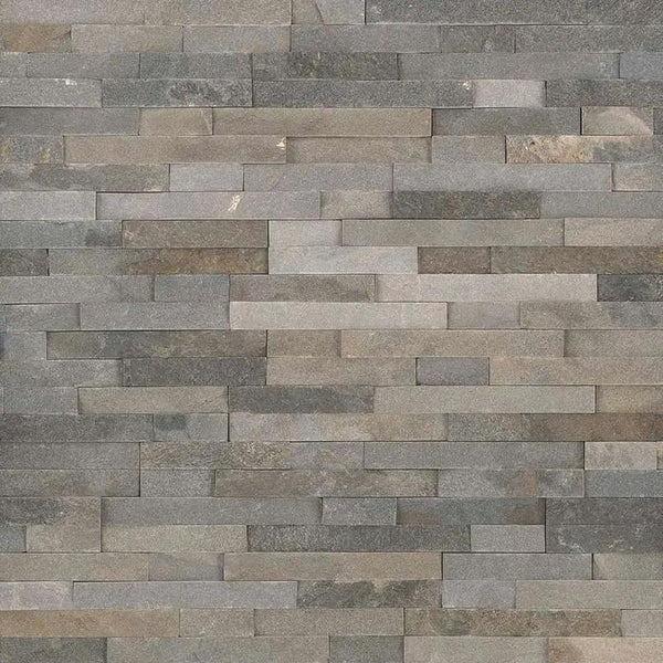 Sedona Grey Split Face Quartzite Ledger Panel 6x24