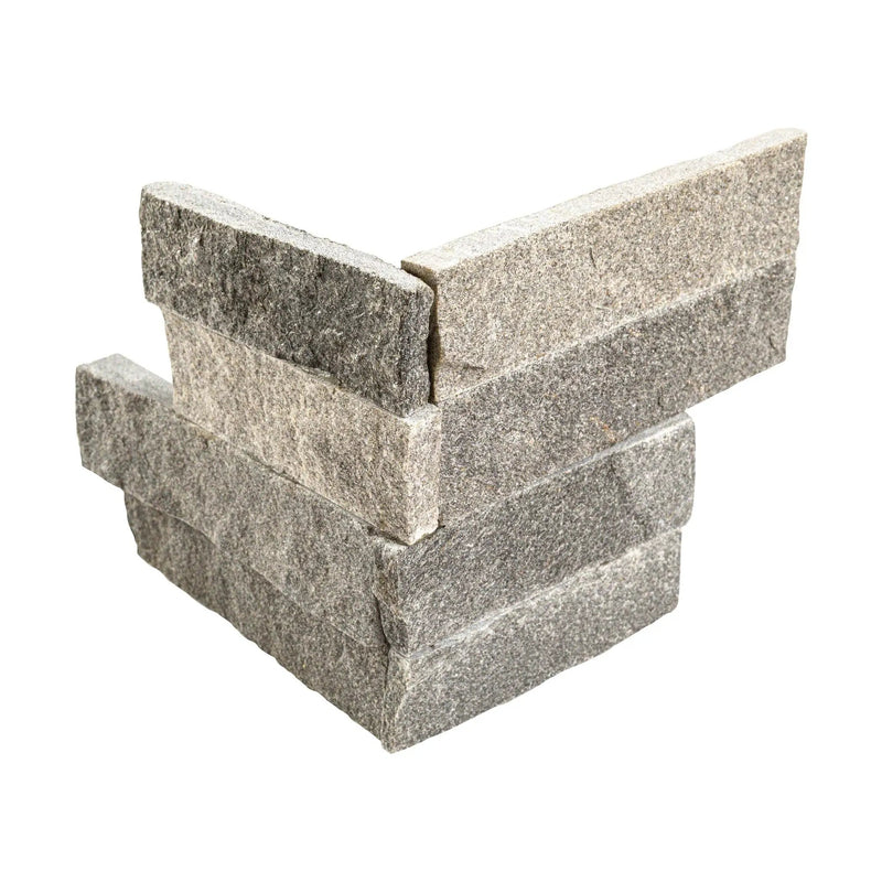 Sedona Grey Split Face Corner Quartzite Pavers 6x6 by MSI Surfaces
