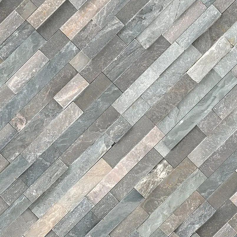Sierra Blue Split Face Quartzite Pavers 6x24 angled view
