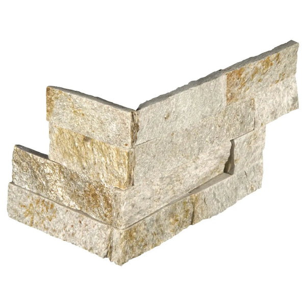 Sparkling Autumn Split Face Quartzite Ledger Panel 6x12