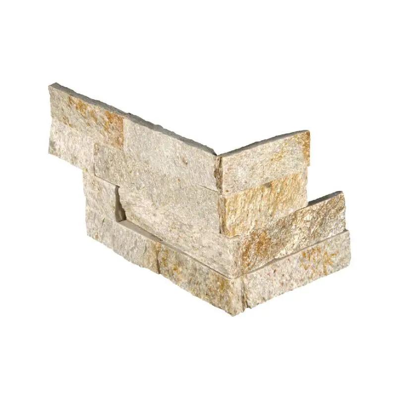 Sparkling Autumn Split Face Quartzite Pavers 6x12 close up