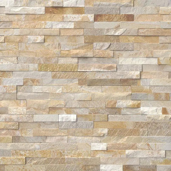 Sparkling Autumn Split Face Quartzite Ledger Panel 6x24