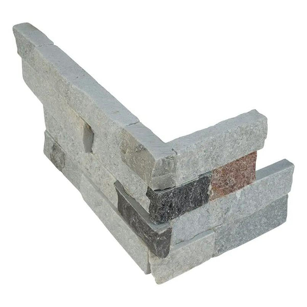 Sunset Silver Split Face Quartzite Ledger Panel 6x18