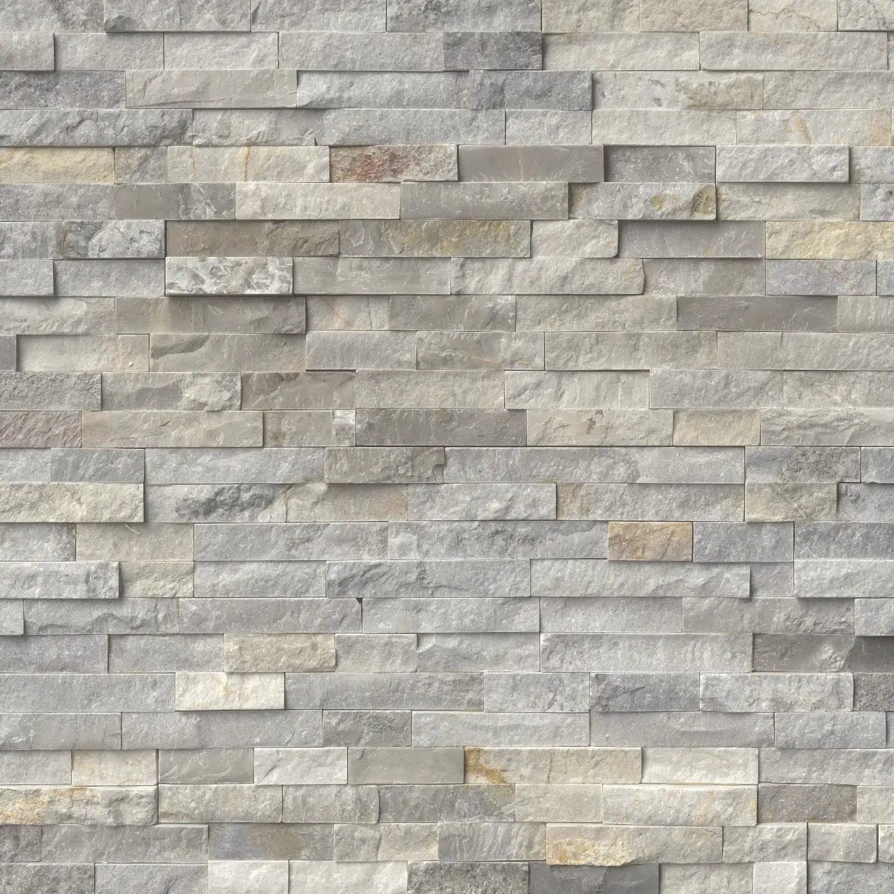Sunset Silver Split Face Quartzite Pavers 6x24 close up