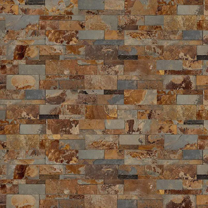 California Gold Xl Split Face Slate Pavers 9x24 close up