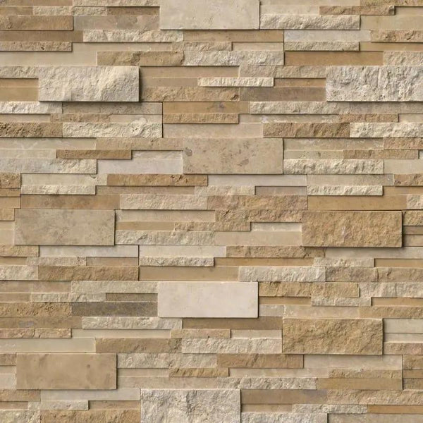 Casa Blend 3d Multi Finish Travertine Pavers 6x18