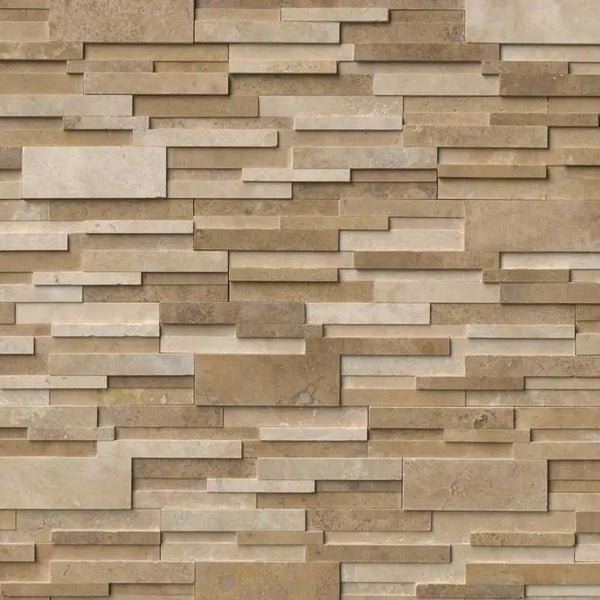 Casa Blend 3d Honed Travertine Pavers 6x24