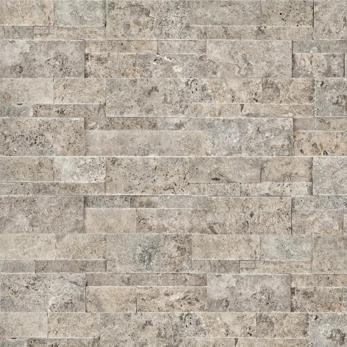 Silver Travertine Xl Split Face Pavers 9x24 by MSI Surfaces