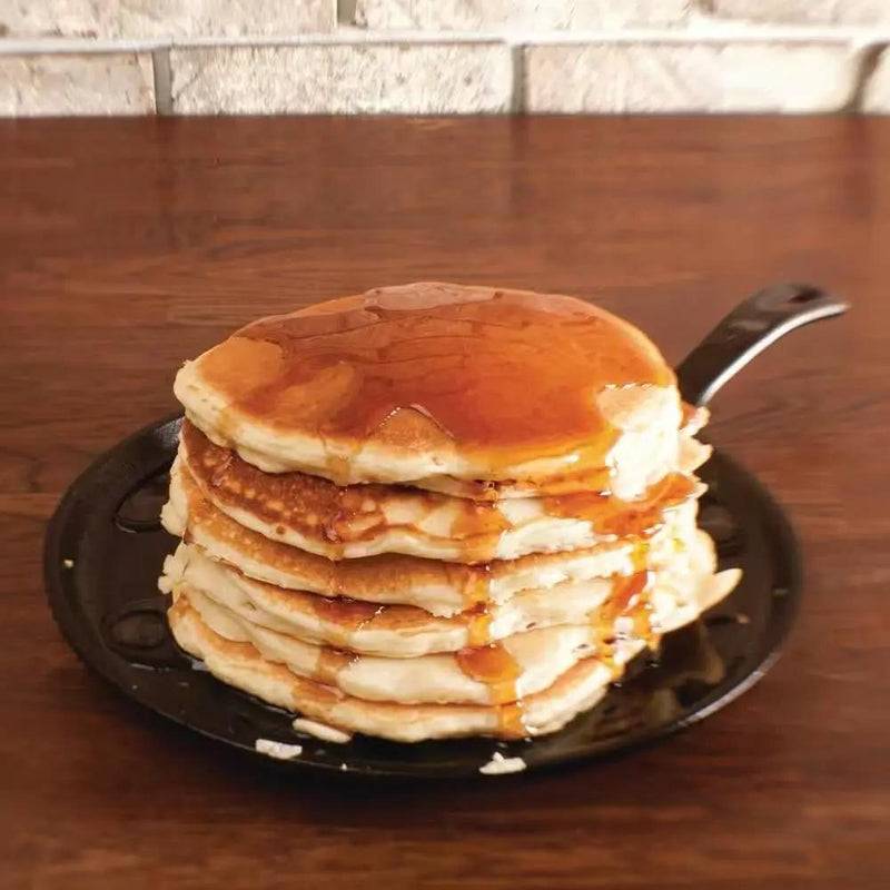 10.5 inch Round Pre-Seasoned Cast Iron Skillet Griddle Frying Pan Made in USA by HomePacific