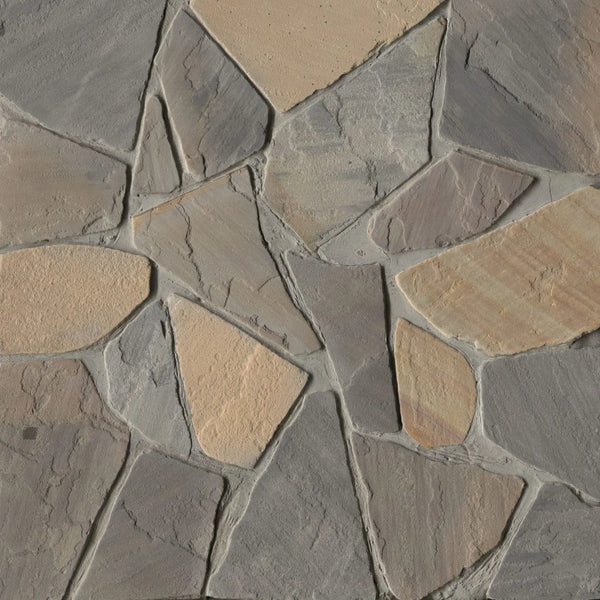 Durham Fall Fieldstone Split Face Sandstone Pavers