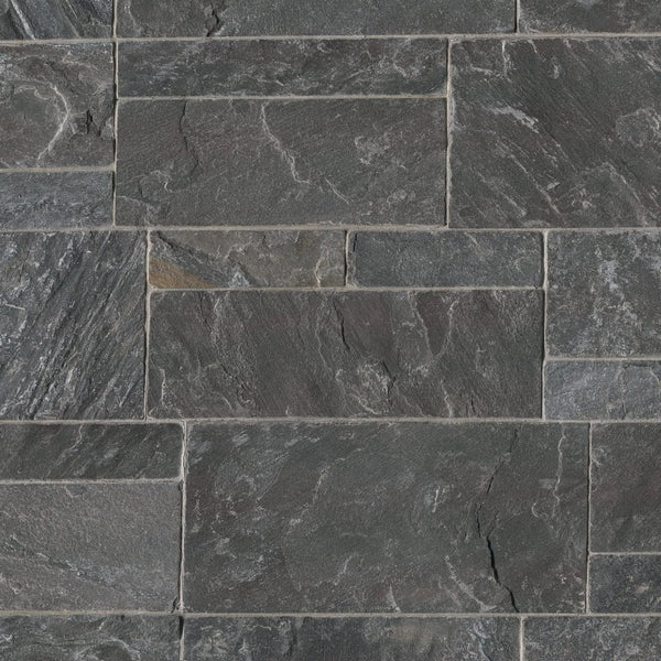 Avalon Bay Sawn Ashlar Light Tumbled Split Face Marble Pavers