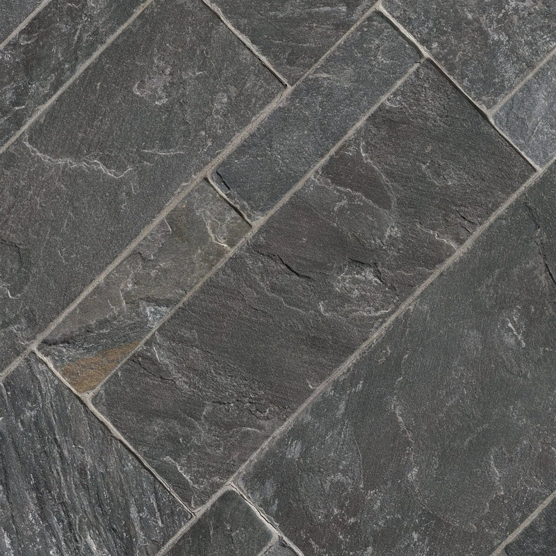 Avalon Bay Sawn Ashlar Light Tumbled Marble Pavers angled view