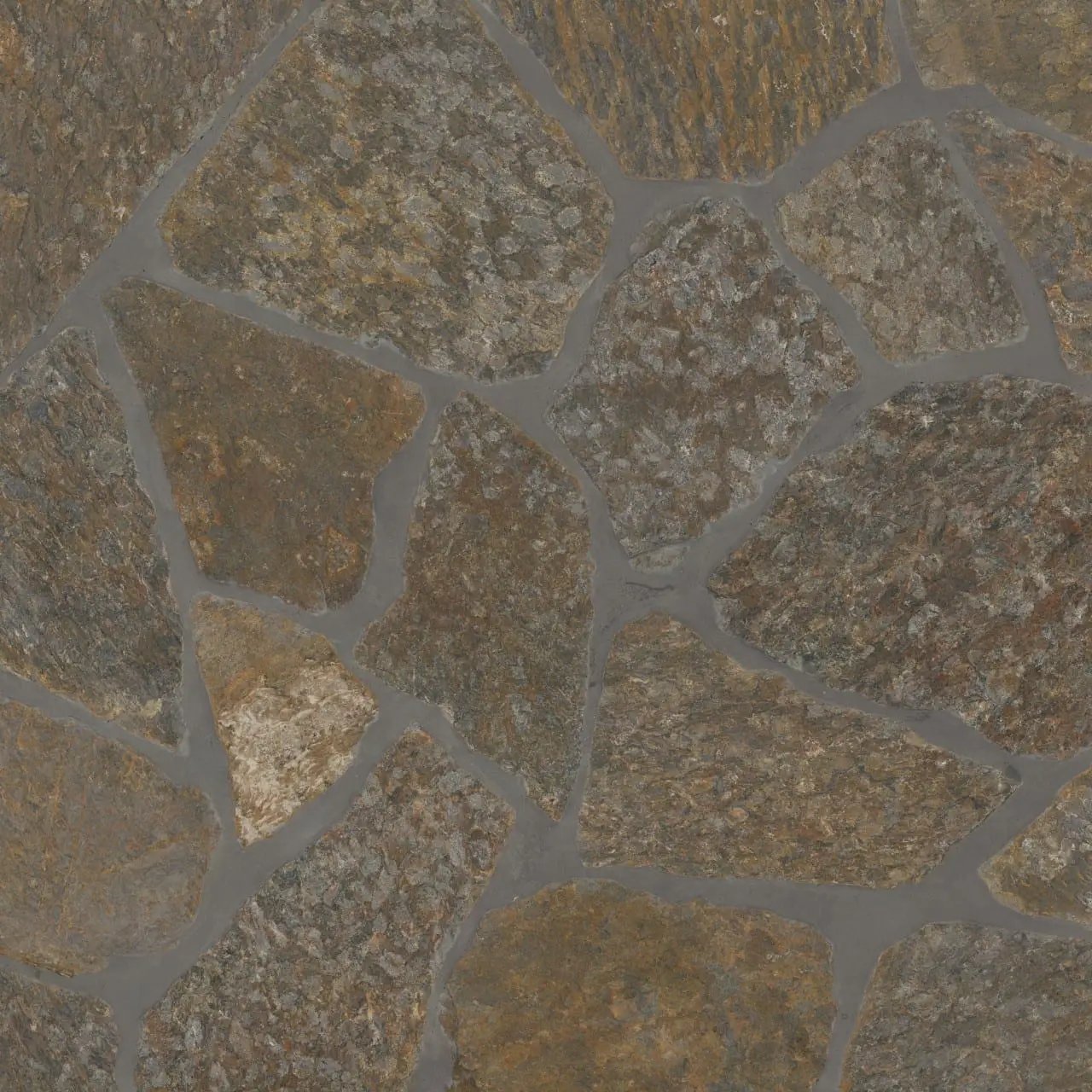 Bedford Brown Fieldstone Split Face Marble Pavers by MSI Surfaces