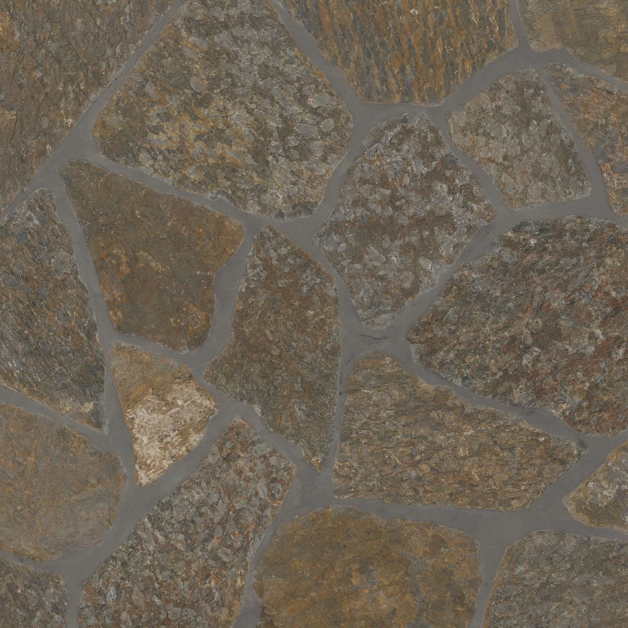 Bedford Brown Fieldstone Split Face Marble Pavers by MSI Surfaces