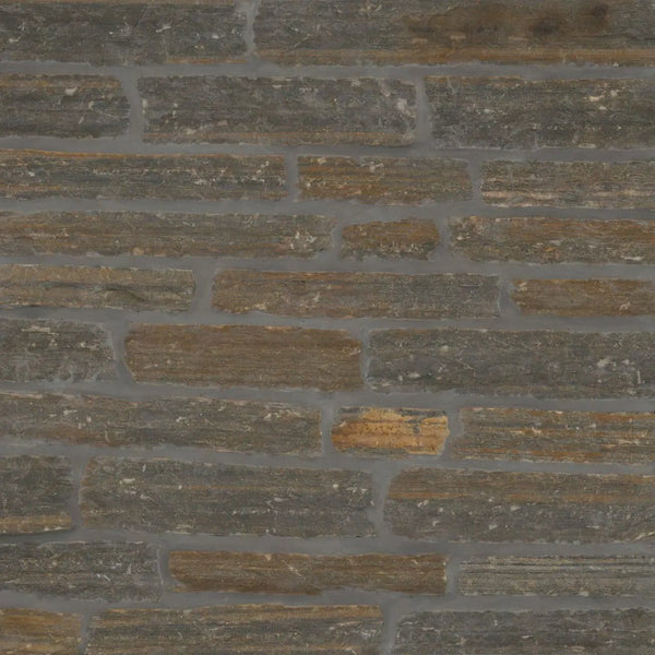 Bedford Brown Ledgestone Split Face Marble Ledger Panel