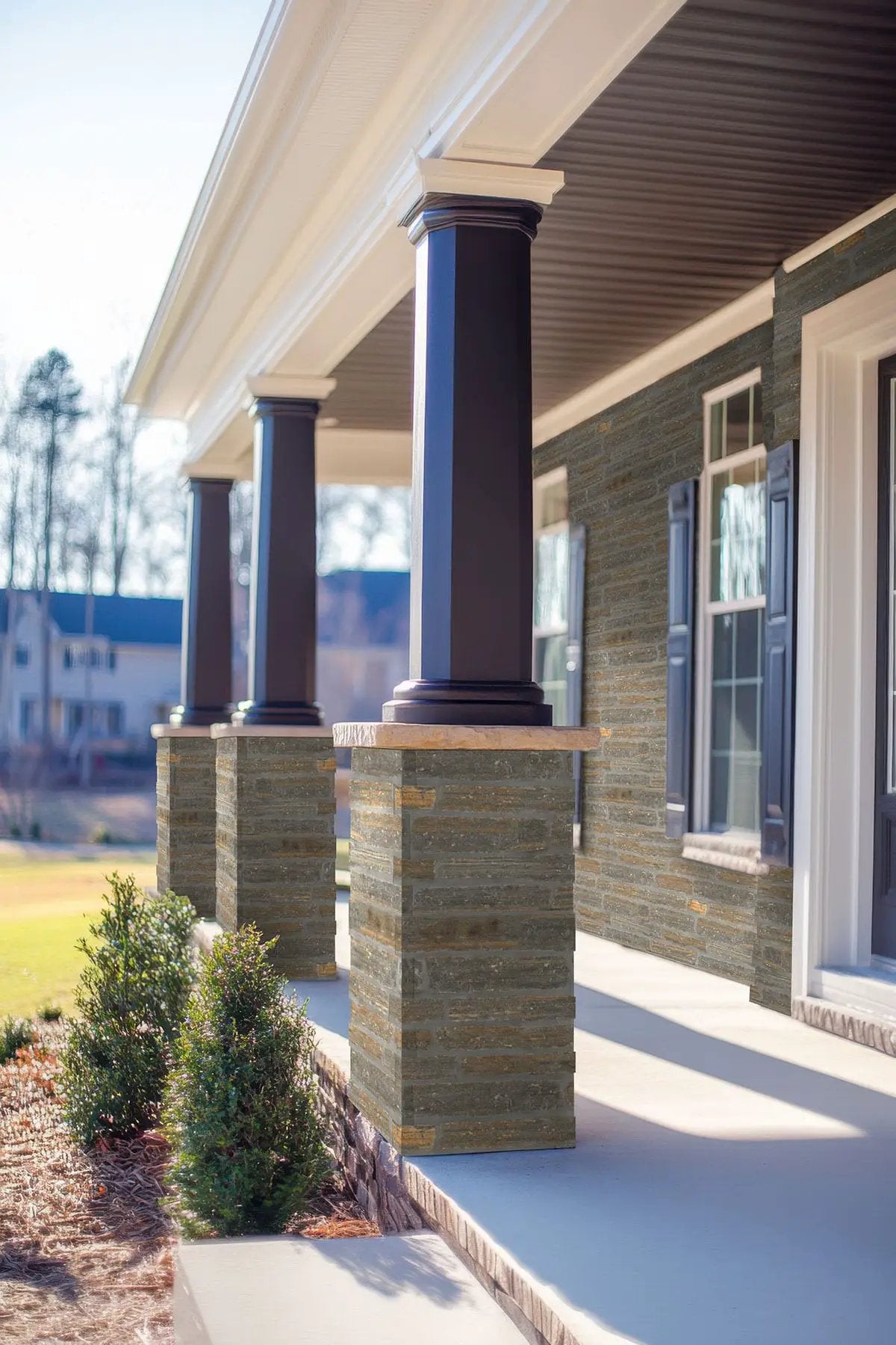 Bedford Brown Ledgestone Split Face Marble Pavers by MSI Surfaces