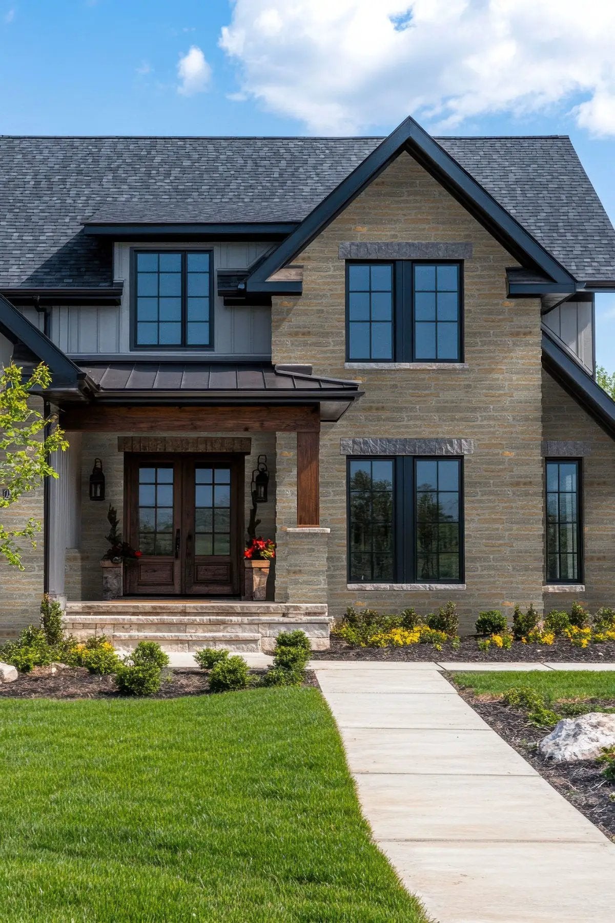 Bedford Brown Ledgestone Split Face Marble Pavers by MSI Surfaces