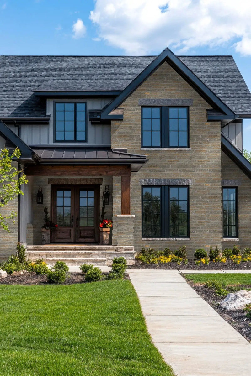 Bedford Brown Ledgestone Split Face Marble Pavers by MSI Surfaces