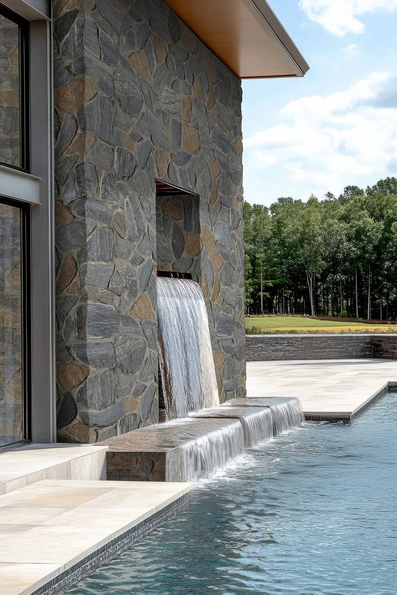 Metuchen Hills Fieldstone Split Face Marble Pavers by MSI Surfaces