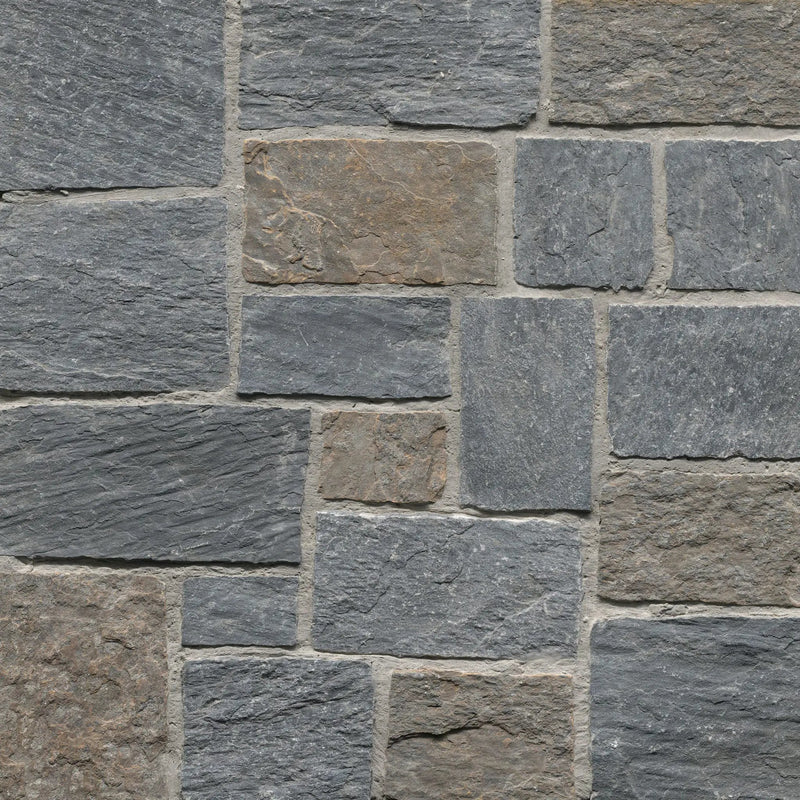 Metuchen Hills Squares Rectangles Split Face Marble Pavers by MSI Surfaces