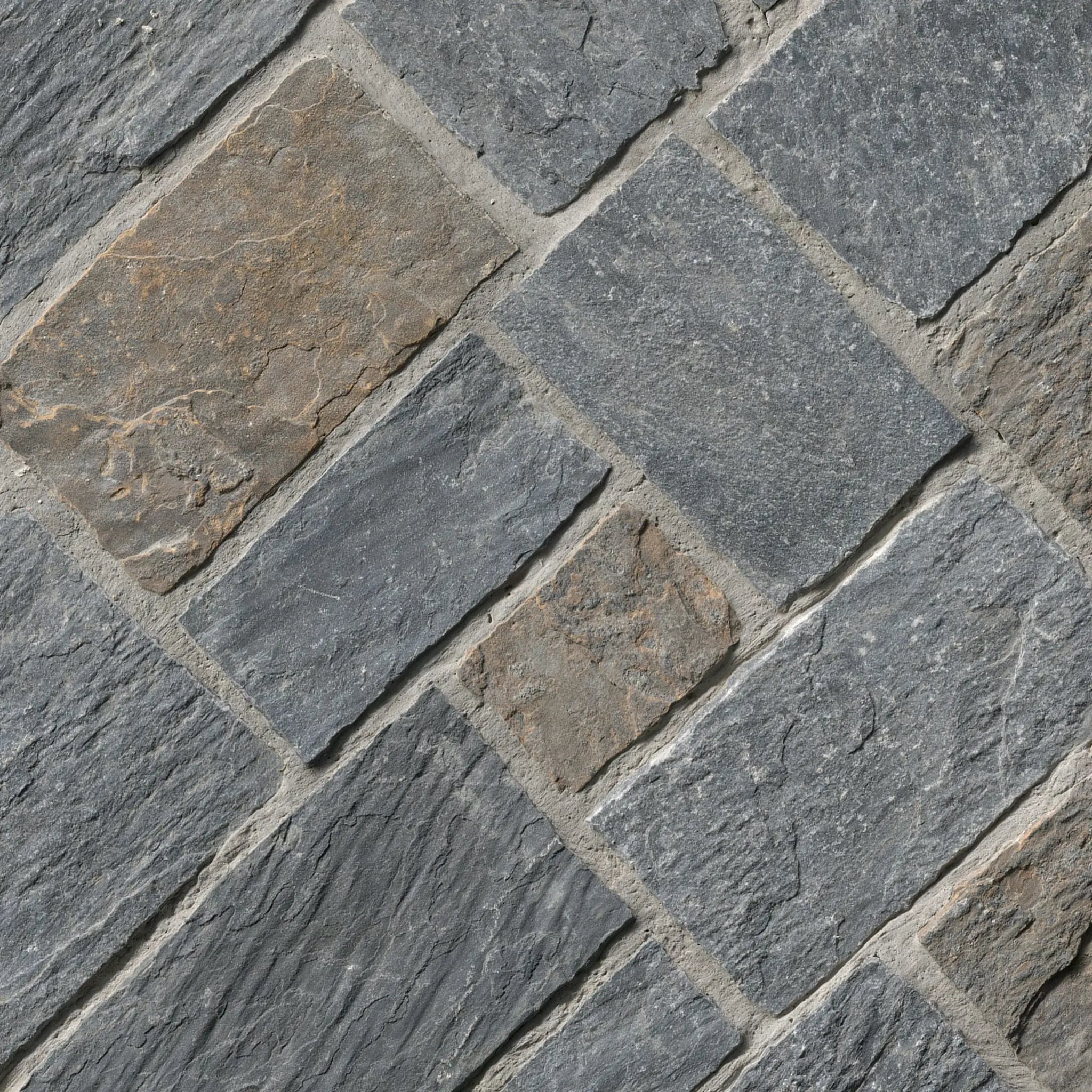 Metuchen Hills Squares Rectangles Split Face Marble Pavers by MSI Surfaces