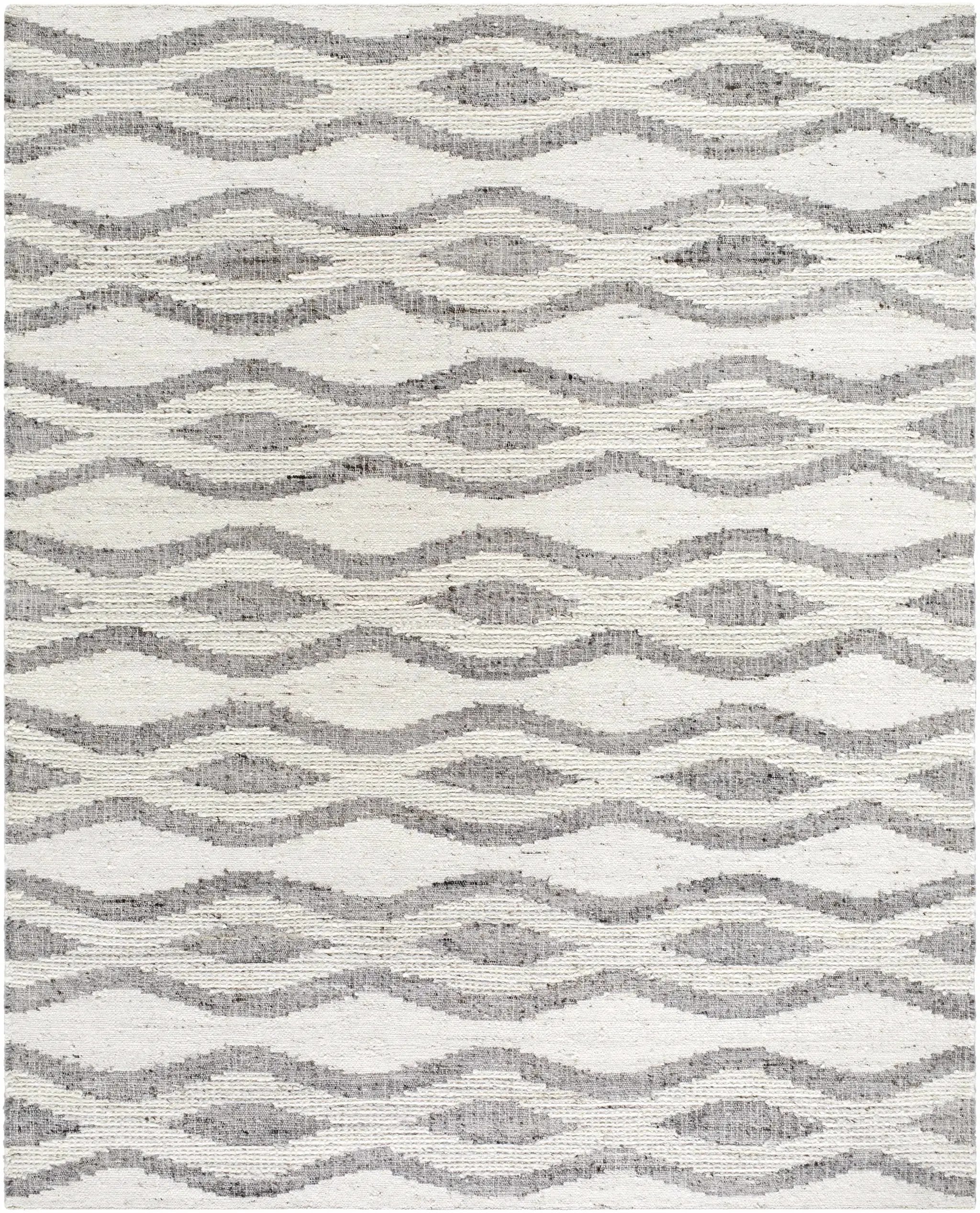 Lavalwaves Hand Woven Flatweave Wool Carpet - Clearance by Boutique Rugs