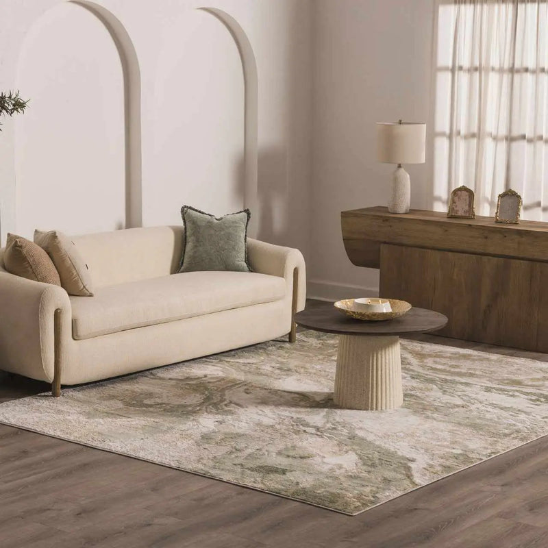 Lively Marble Green Area Rug by Boutique Rugs