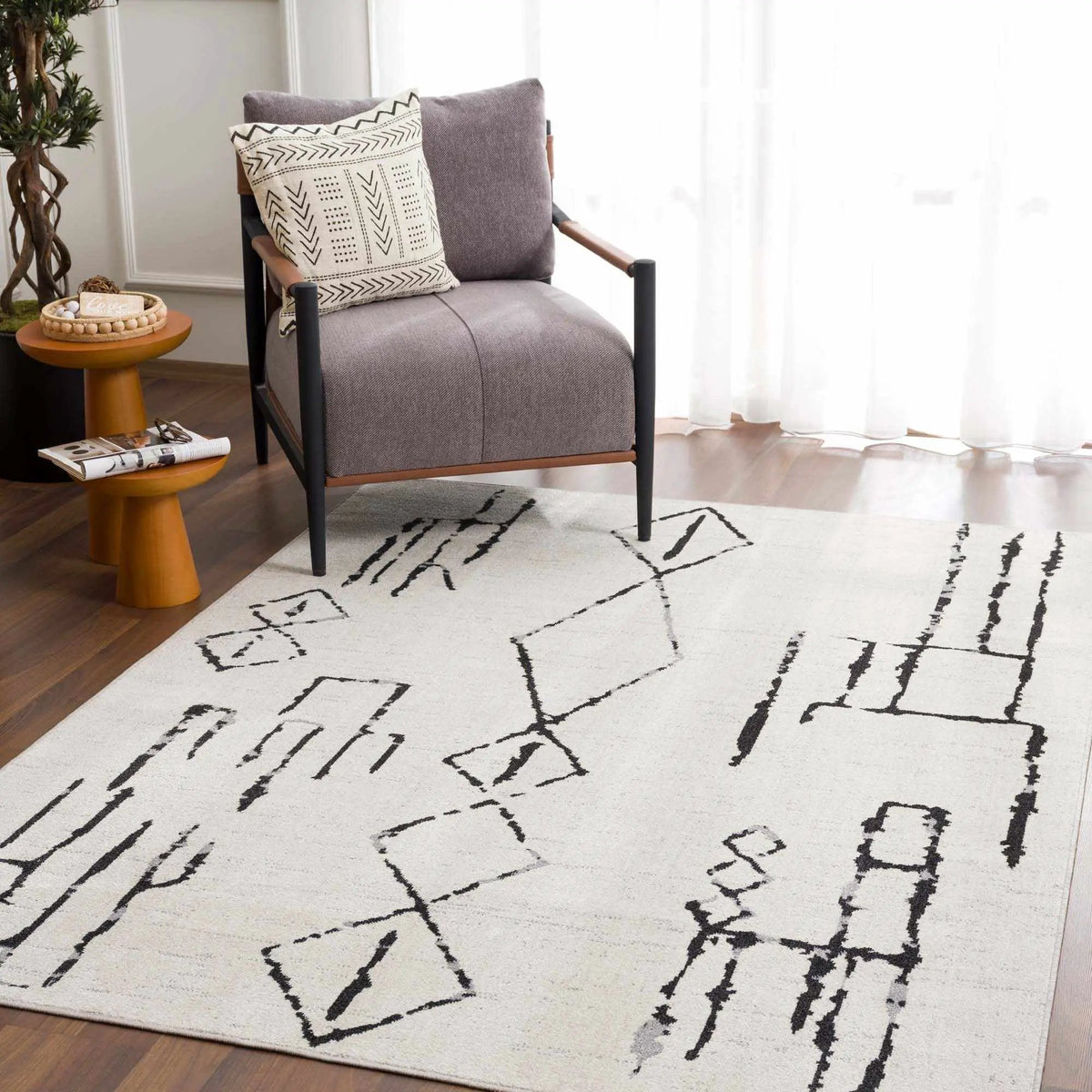 Maguyam Washable Area Rug - Clearance, installed in a room