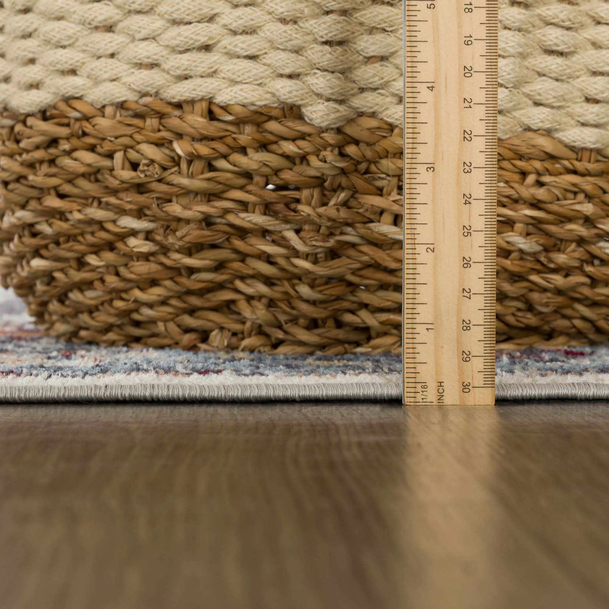 Cabacungan Blue & Rust Washable Area Rug by Hauteloom