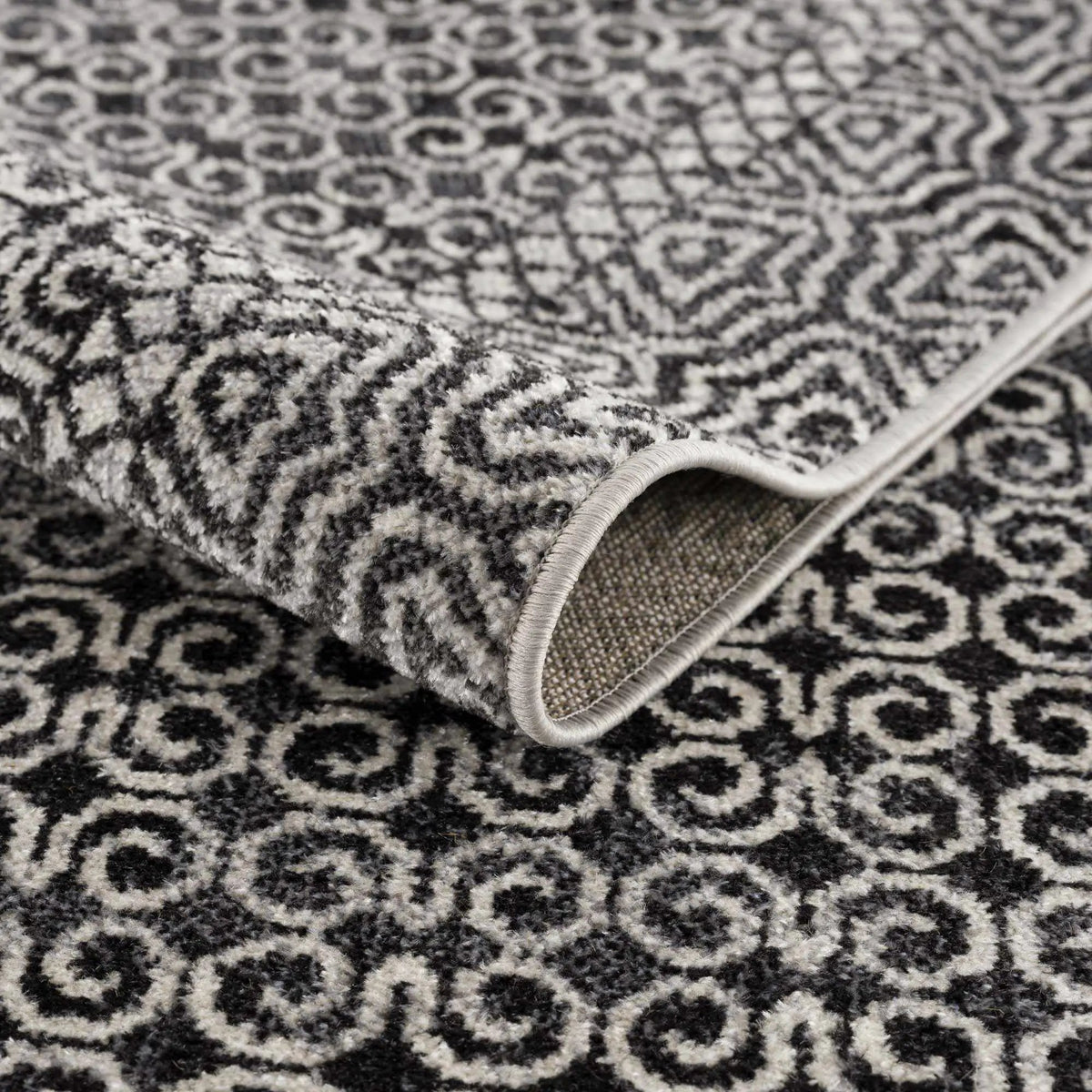 Coledale Black & White Washable Rug - Clearance, photo 8 of 21