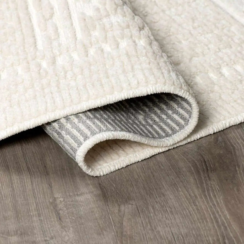 Bahar Cream Washable Area Rug by Boutique Rugs