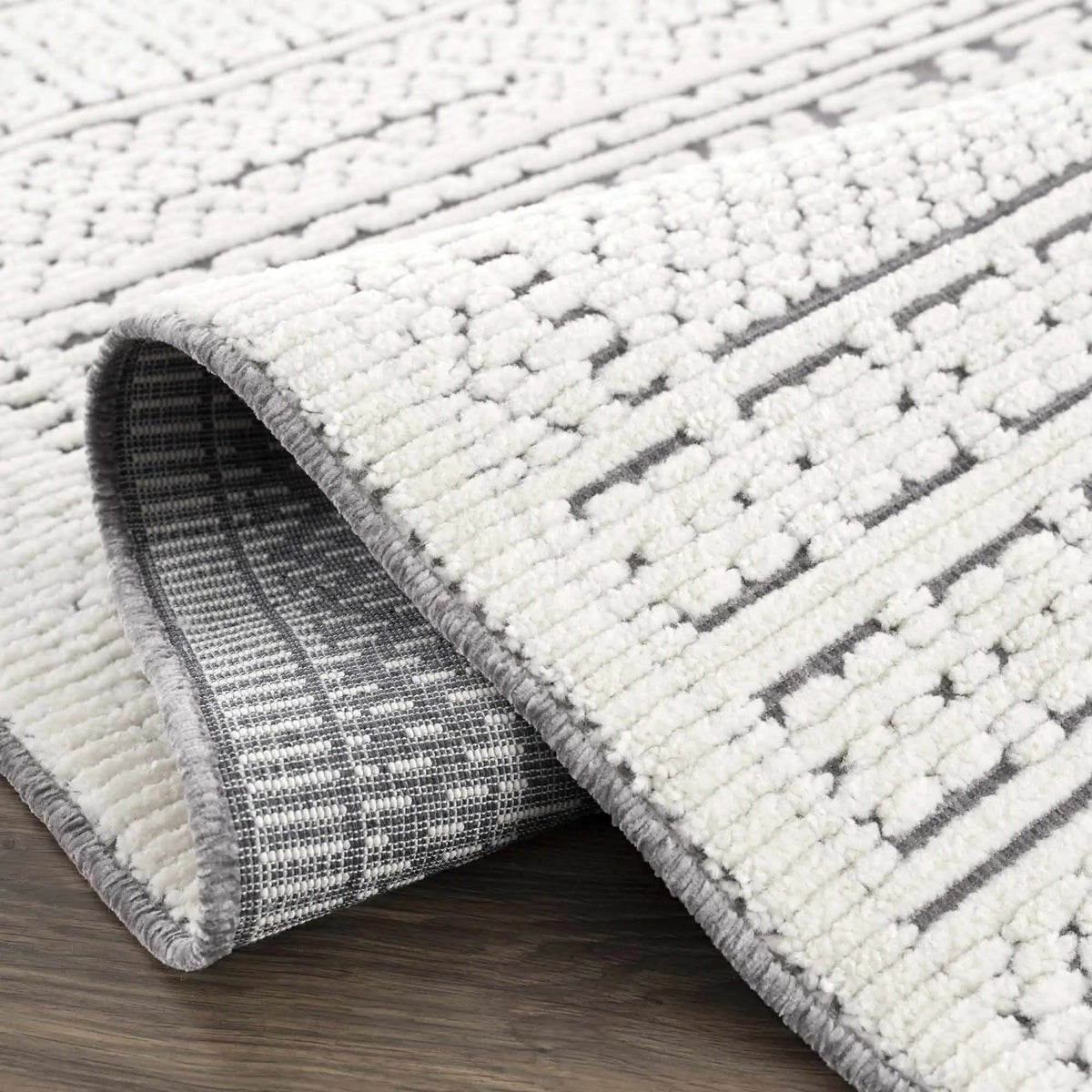 Bahar Cream & Gray Washable Area Rug - Clearance, photo 8 of 14