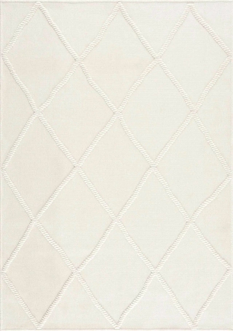 Amani White Washable Rug - Clearance by Boutique Rugs