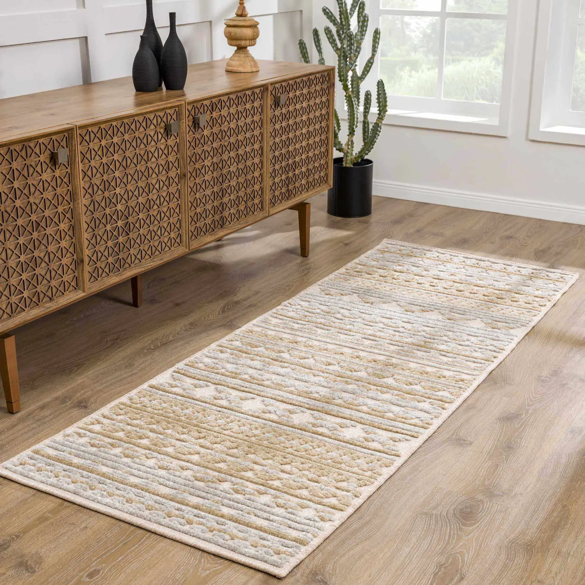 Alvan 3D Washable Rug - Clearance, installed in a room 2
