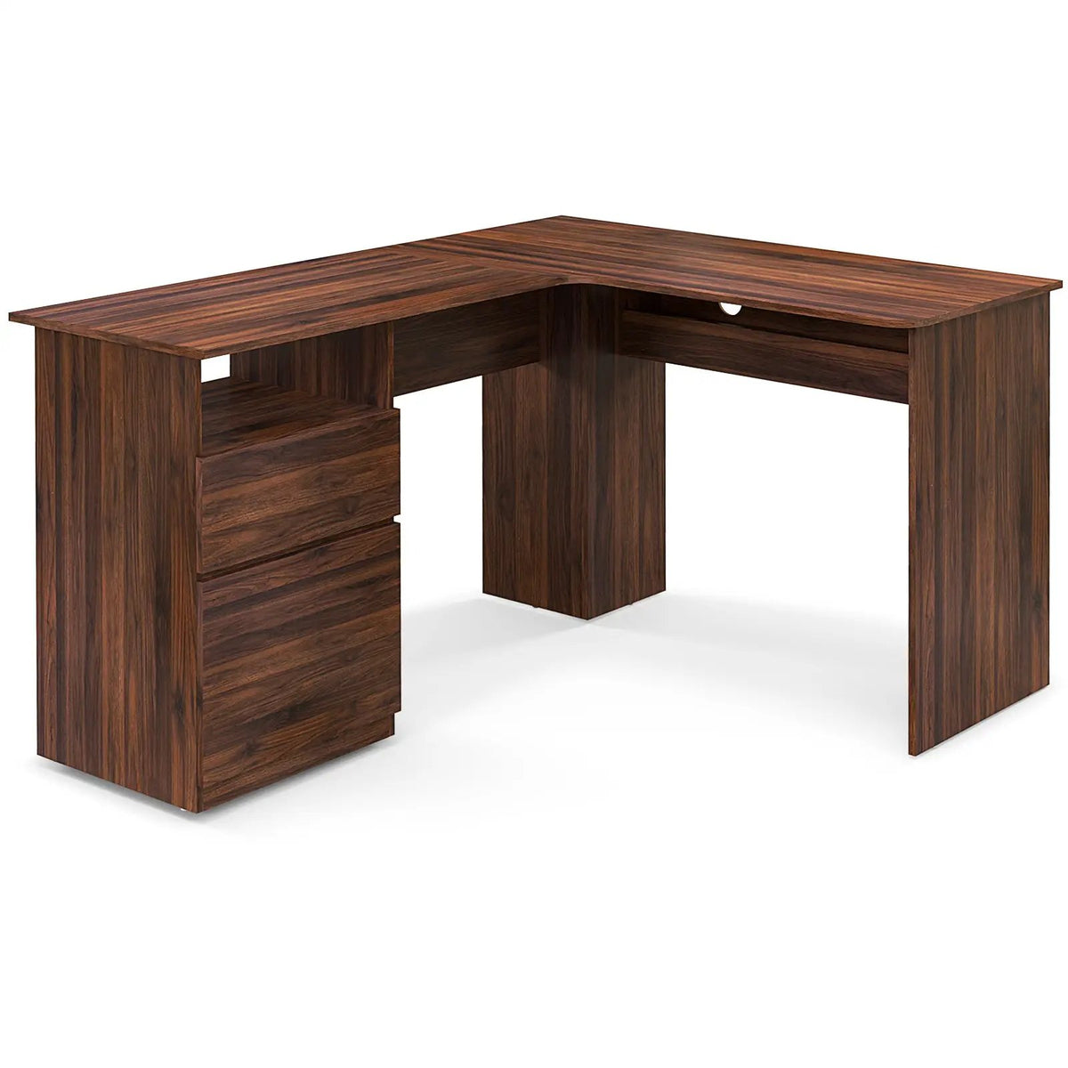 L-Shaped Computer Desk with Letter File Drawer, photo 9 of 9