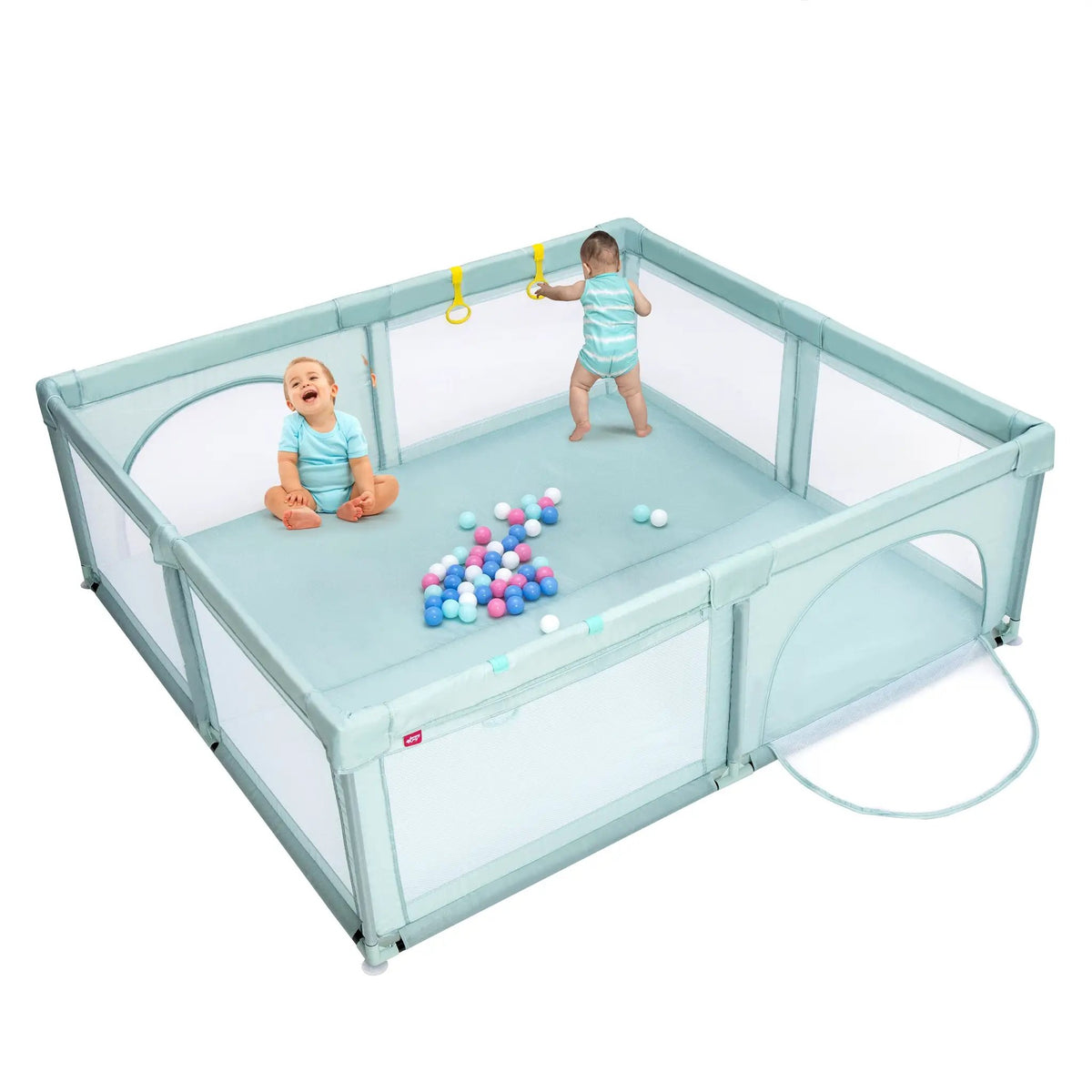 Large Infant Baby Playpen Safety Play Center Yard with 50 Ocean Balls, photo 3 of 11
