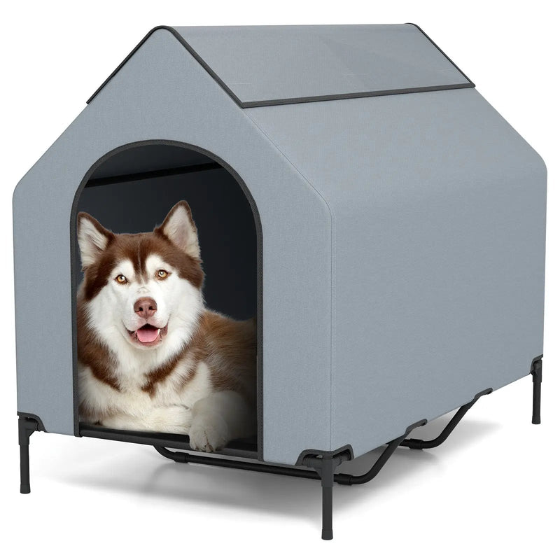 Large/Middle/Small Outdoor Elevated Pet House with Ventilated Windows by DirectDeals