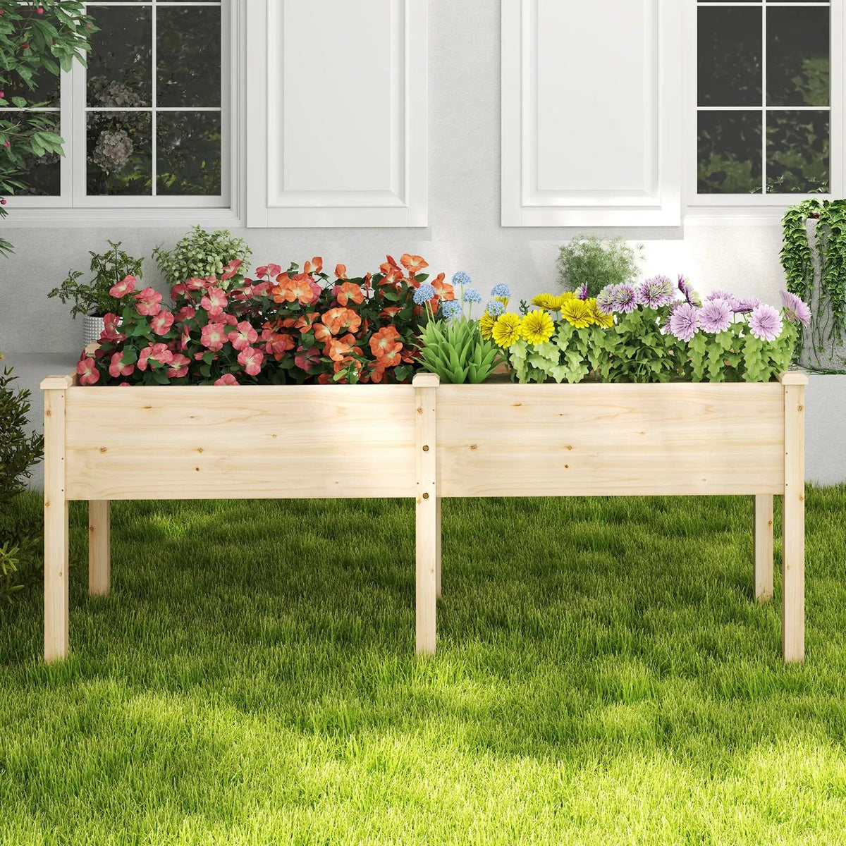 Large Raised Garden Bed with Drainage Holes and 6 Supporting Legs, photo 2 of 16