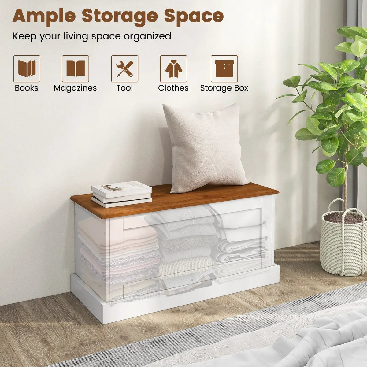 Large Storage Chest with Safety Metal Hinge, photo 7 of 10