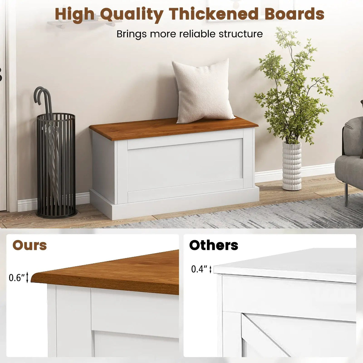 Large Storage Chest with Safety Metal Hinge, photo 8 of 10