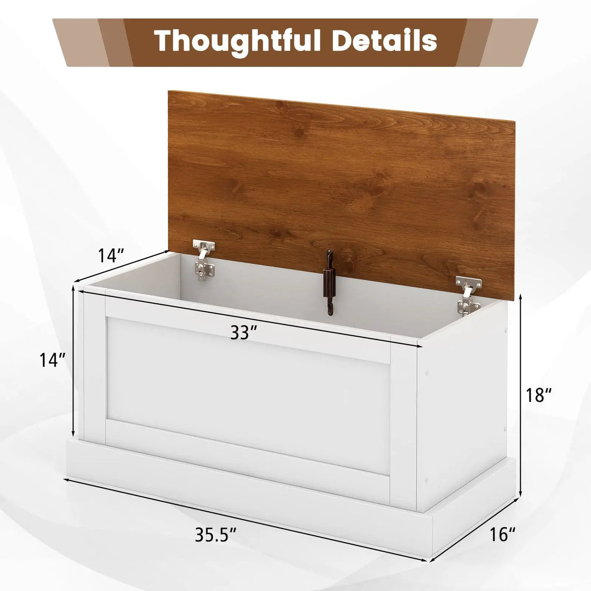 Large Storage Chest with Safety Metal Hinge, photo 5 of 10