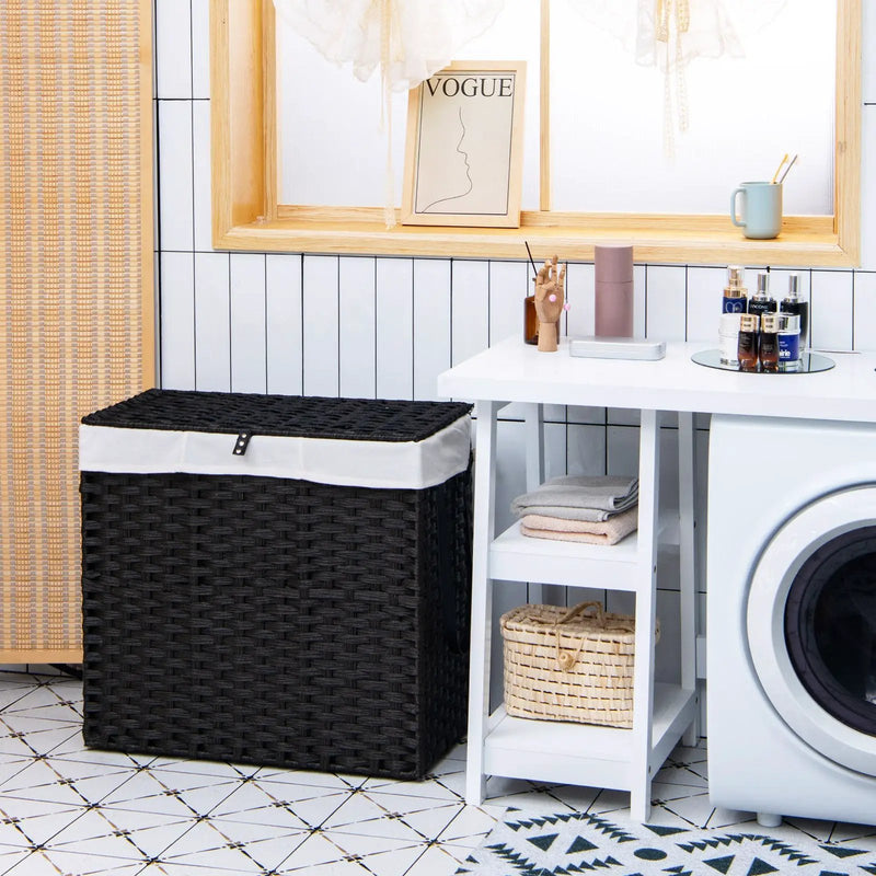 Laundry Hamper with Wheels and Lid by DirectDeals