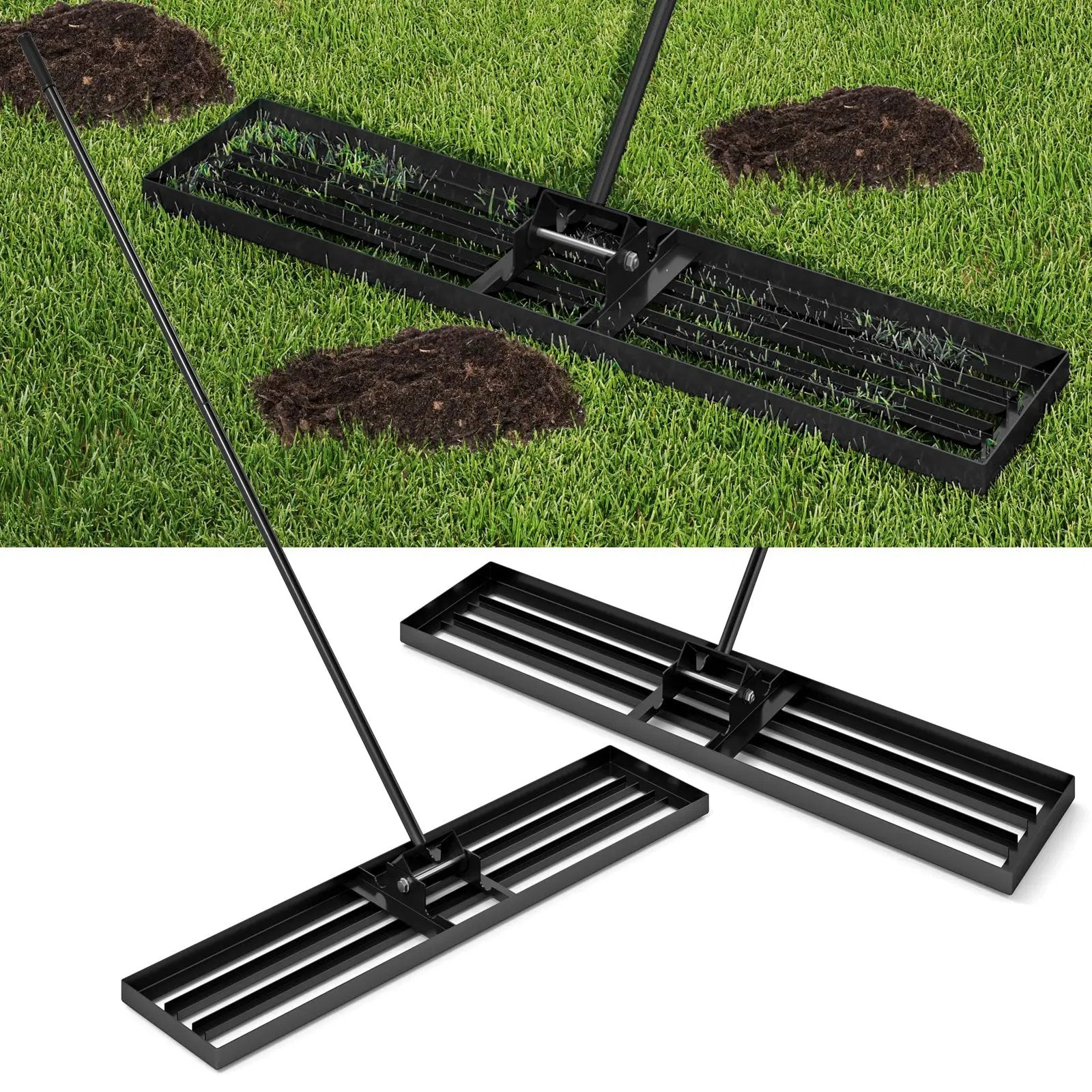 Lawn Leveling Rake 46 x 10 Inch Heavy Duty Lawn Level Tool for Soil by DirectDeals