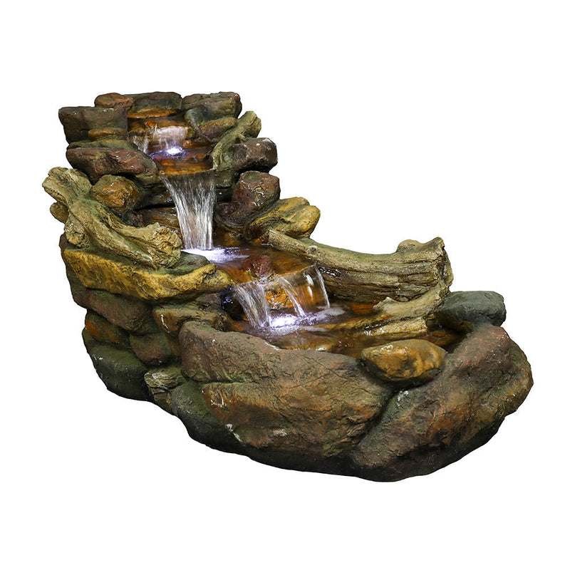 Resin Driftwood Creek Horizontal Outdoor Fountain 39 in, photo 7 of 11