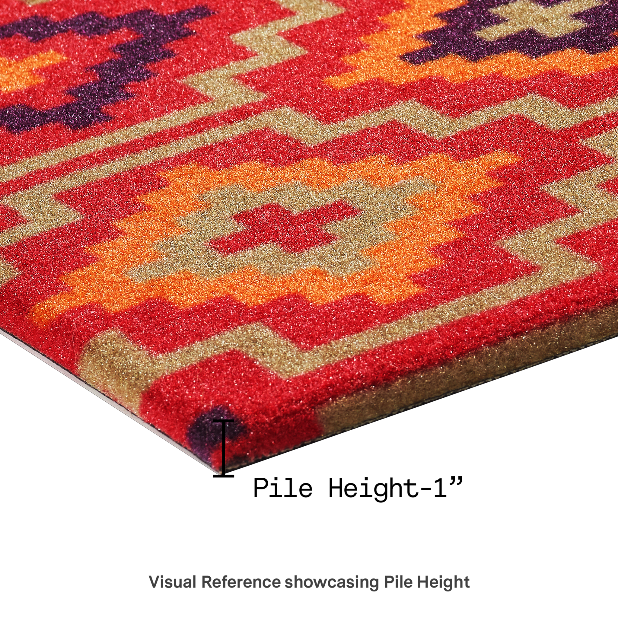 Lhasa Kilim - Red Coir Doormat by Fab Habitat