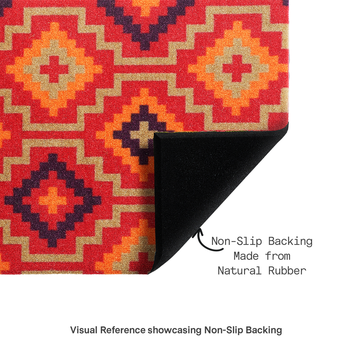 Lhasa Kilim - Red Coir Doormat, photo 28 of 35