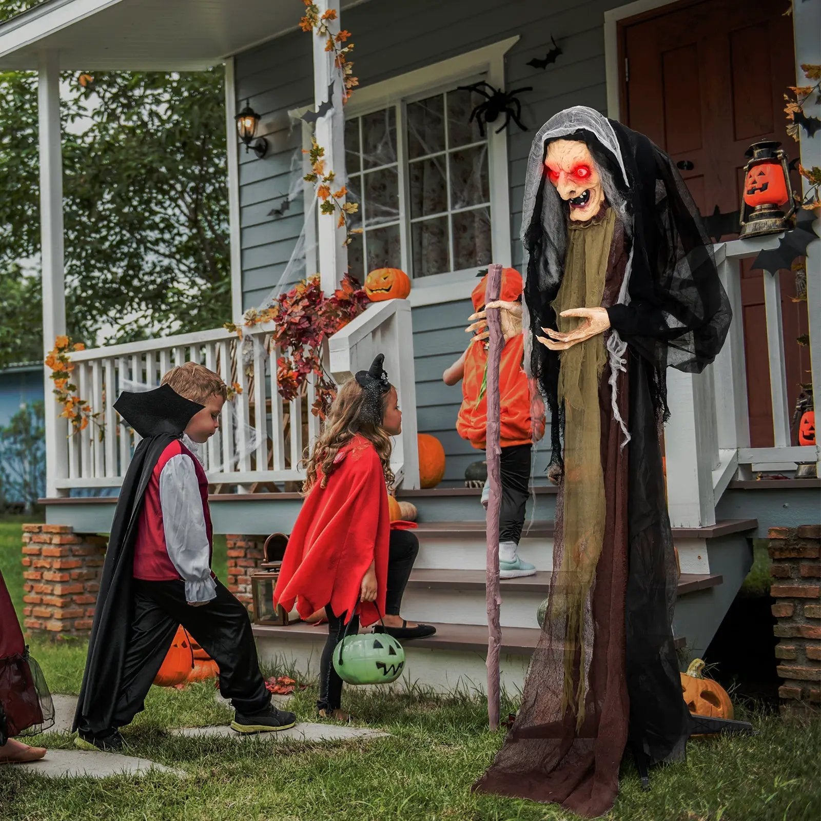 Life Size Animatronic Witch with Pre-Recorded Phrases by DirectDeals