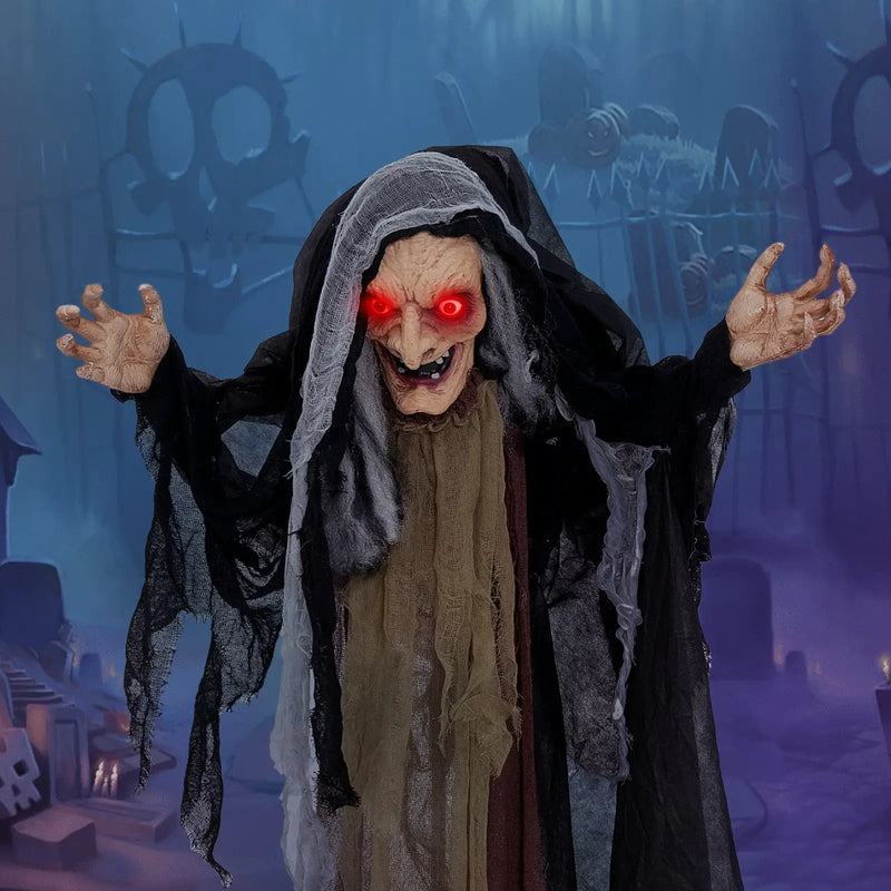 Life Size Animatronic Witch with Pre-Recorded Phrases by DirectDeals