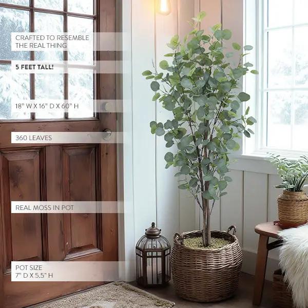 Tall Lifelike Potted Tree by Decor Steals