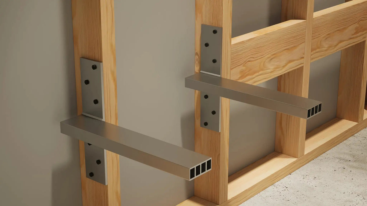 The Original Floating Shower Bench Kit™ with The Original Shower Bench Bracket® by The Original Granite Bracket